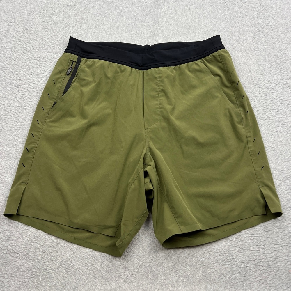 Ten Thousand The Interval Short Mens Medium Green 7" Lined Athletic TTSH002V2